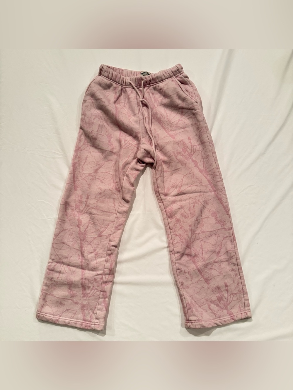 Dairy Boy Bubblegum Pink Camo Straight Leg Sweatpants Womens Size Small Rare
